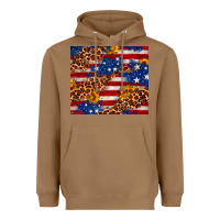 Toasted Coconut 4th of July USA flag leopard sunflower 20oz tumble Heavyweight Hoodie - Neo Western