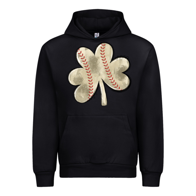 Baseball Distressed Shamrock Urban Hoodie by MaliasSmallBusiness | Teevron