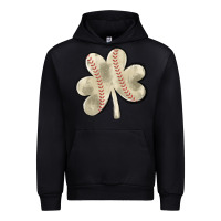 Black baseball distressed shamrock Urban Hoodie - MaliasSmallBusiness