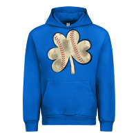 Cobalt baseball distressed shamrock Urban Hoodie - MaliasSmallBusiness