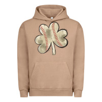 Pigment Burro baseball distressed shamrock Urban Hoodie - MaliasSmallBusiness