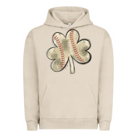 Pigment French Oak baseball distressed shamrock Urban Hoodie - MaliasSmallBusiness