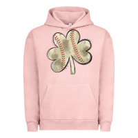 Pigment Salmon baseball distressed shamrock Urban Hoodie - MaliasSmallBusiness
