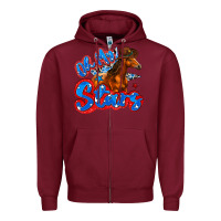 Burgundy oh my stars horse Zipper Hoodie - Zillion Design Studio