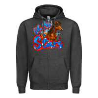 Charcoal Heather oh my stars horse Zipper Hoodie - Zillion Design Studio