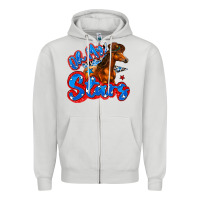 Dove Grey oh my stars horse Zipper Hoodie - Zillion Design Studio
