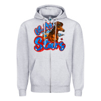 Heather Grey oh my stars horse Zipper Hoodie - Zillion Design Studio