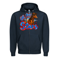 Navy oh my stars horse Zipper Hoodie - Zillion Design Studio