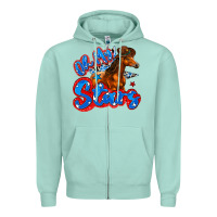 Seafoam oh my stars horse Zipper Hoodie - Zillion Design Studio