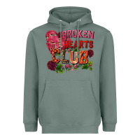 Sage broken heart club Heavyweight Hoodie - FaDigitalArtStudio