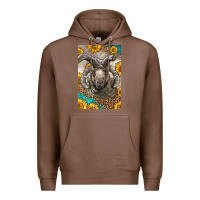 Chestnut Western Navajo Churro Sheep Premium Hoodie - LillyAllenDesigns