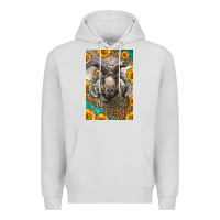 Dove Grey Western Navajo Churro Sheep Premium Hoodie - LillyAllenDesigns
