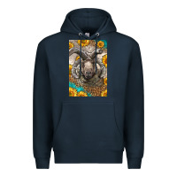 Navy Western Navajo Churro Sheep Premium Hoodie - LillyAllenDesigns