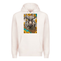 Pale Pink Western Navajo Churro Sheep Premium Hoodie - LillyAllenDesigns