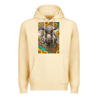 Pina Colada Western Navajo Churro Sheep Premium Hoodie - LillyAllenDesigns