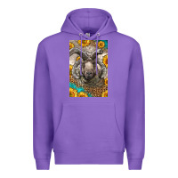 Purple Western Navajo Churro Sheep Premium Hoodie - LillyAllenDesigns