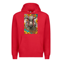 Red Western Navajo Churro Sheep Premium Hoodie - LillyAllenDesigns