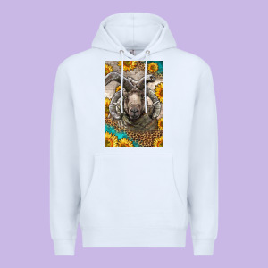Western Navajo Churro Sheep Premium Hoodie Designed By Lillyallendesigns