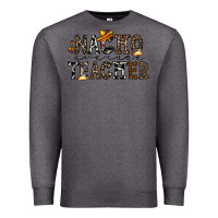 Charcoal Heather nacho averange teacher Premium Sweatshirt - CowhideDigitalArt