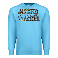 Ocean Blue nacho averange teacher Premium Sweatshirt - CowhideDigitalArt