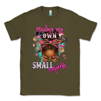 Army Green minding my own small business afro messy bun Classic Tee - texasbilliewilder