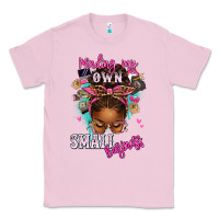 Bubblegum Pink minding my own small business afro messy bun Classic Tee - texasbilliewilder