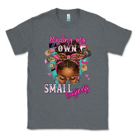 Charcoal Heather minding my own small business afro messy bun Classic Tee - texasbilliewilder