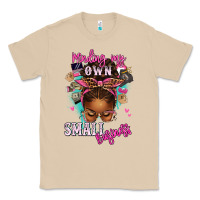 Mushroom minding my own small business afro messy bun Classic Tee - texasbilliewilder