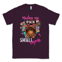 Plum minding my own small business afro messy bun Classic Tee - texasbilliewilder