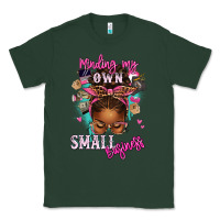 Sports Green minding my own small business afro messy bun Classic Tee - texasbilliewilder