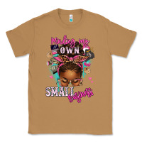 Toasted Coconut minding my own small business afro messy bun Classic Tee - texasbilliewilder