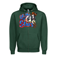 Sports Green oh my stars cow Zipper Hoodie - Zillion Design Studio