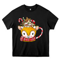 Black coffee cups animal Heavy Core Tee - CowhideDigitalArt