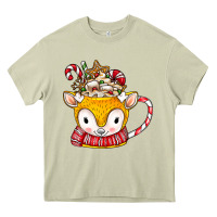 Mossy coffee cups animal Heavy Core Tee - CowhideDigitalArt
