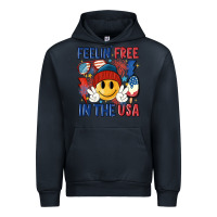 Navy feelin free in the usa Urban Hoodie - MaliasSmallBusiness