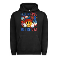Pigment Black feelin free in the usa Urban Hoodie - MaliasSmallBusiness