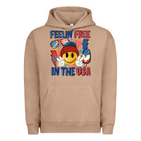 Pigment Burro feelin free in the usa Urban Hoodie - MaliasSmallBusiness