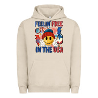 Pigment French Oak feelin free in the usa Urban Hoodie - MaliasSmallBusiness