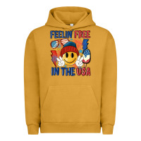 Pigment Peanut Butter feelin free in the usa Urban Hoodie - MaliasSmallBusiness