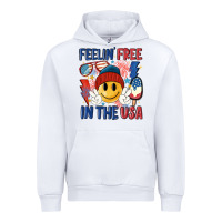 White feelin free in the usa Urban Hoodie - MaliasSmallBusiness
