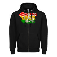 Black black history month Zipper Hoodie - texasbilliewilder