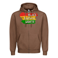 Chestnut black history month Zipper Hoodie - texasbilliewilder