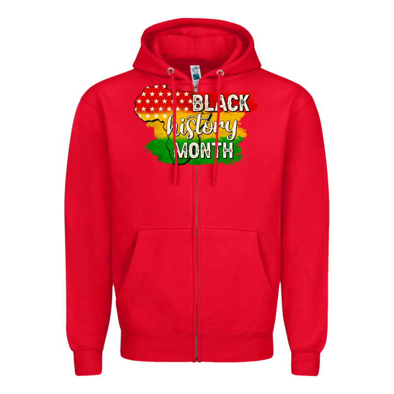 Black History Month Zipper Hoodie by texasbilliewilder | Teevron