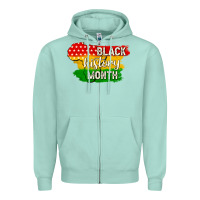 Seafoam black history month Zipper Hoodie - texasbilliewilder