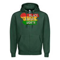 Sports Green black history month Zipper Hoodie - texasbilliewilder