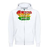 White black history month Zipper Hoodie - texasbilliewilder