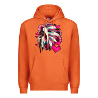 Carrot indian headdress with hearts valentine's day Premium Hoodie - Jasminsmagicworld