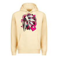 Pina Colada indian headdress with hearts valentine's day Premium Hoodie - Jasminsmagicworld