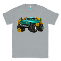 Monster Truck With Sunflower Western Classic Tee | Teevron