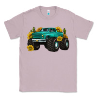 Lilac monster truck with sunflower western Classic Tee - texasbilliewilder